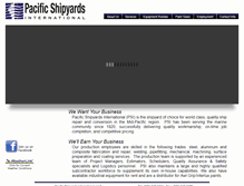 Tablet Screenshot of pacificshipyards.com